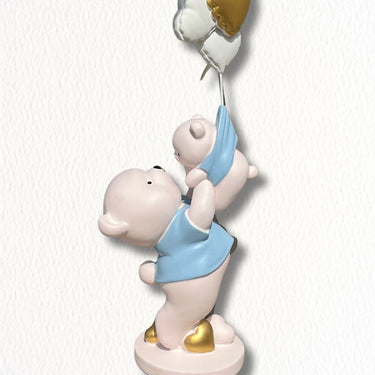 Adorable Bear Family with Heart Balloons | Teddy Mom and Child - getTohfa.