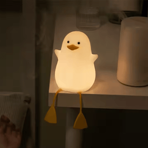 Adorable Duck LED Night Light – Soft Silicone Touch Lamp - getTohfa.