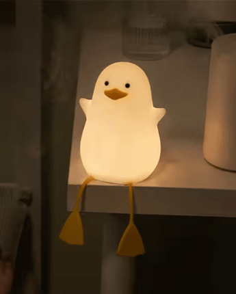 Adorable Duck LED Night Light – Soft Silicone Touch Lamp - getTohfa.
