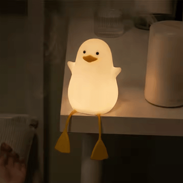 Adorable Duck LED Night Light – Soft Silicone Touch Lamp - getTohfa.
