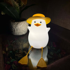 Adorable Duck LED Night Light – Soft Silicone Touch Lamp - getTohfa.
