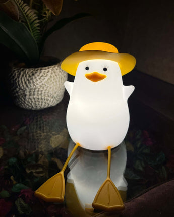 Adorable Duck LED Night Light – Soft Silicone Touch Lamp - getTohfa.