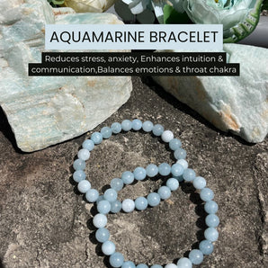 Aquamarine Crystal Bracelet – Serenity, Confidence & Healing - getTohfa.