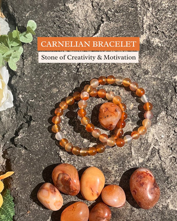 Carnelian Bracelet – Energy, Confidence & Motivation | Natural Healing Crystal - getTohfa.