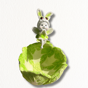 Charming Bunny Fairy Cabbage Decor - getTohfa.
