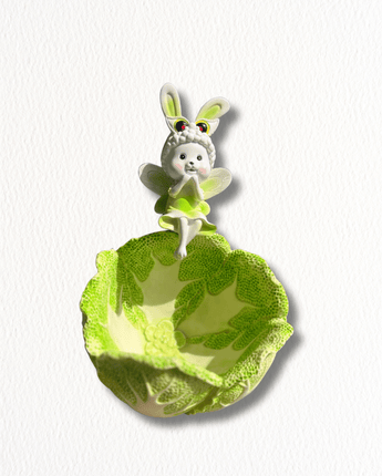 Charming Bunny Fairy Cabbage Decor - getTohfa.