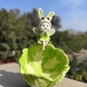Charming Bunny Fairy Cabbage Decor - getTohfa.