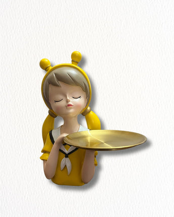 Charming Bunny Girl Tray Holder - getTohfa.
