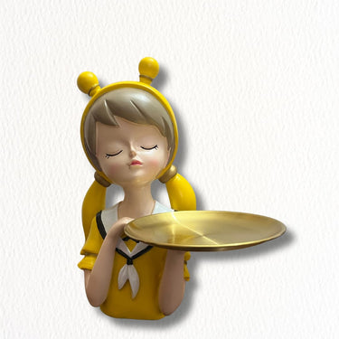 Charming Bunny Girl Tray Holder - getTohfa.