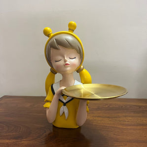 Charming Bunny Girl Tray Holder - getTohfa.
