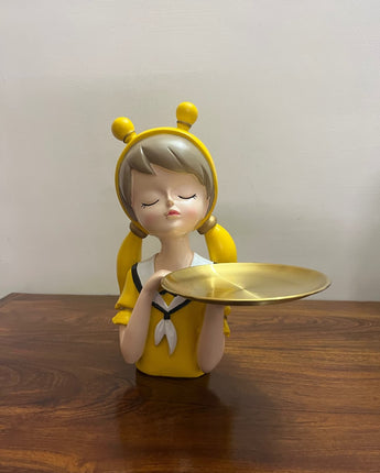 Charming Bunny Girl Tray Holder - getTohfa.