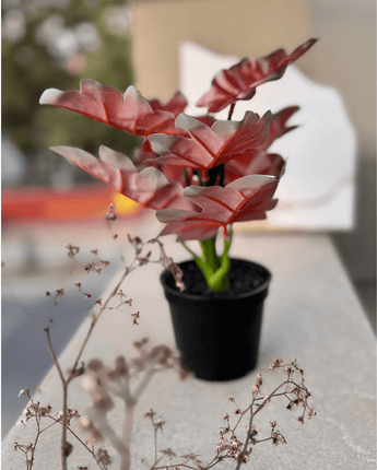 Colored Leaves Artificial Planter - getTohfa.