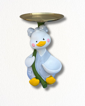 Cute Duckling Tray Holder| Cute Duck Golden Platter - getTohfa.