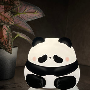 Cute Sitting Panda Silicone Night Lamp – Soft, Adorable & Rechargeable - getTohfa.