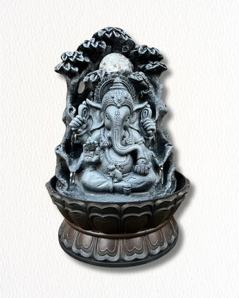 Ganesha Blessing Fountain with Crystal LED Light | Ganesh Ji Water Fountain - getTohfa.