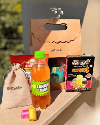 Holi Essential Basket - Festive Essentials for a Colorful Celebration - getTohfa.
