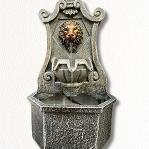 Lion Head Wall Fountain with Single Spout - Lion Face Water Fountain - getTohfa.