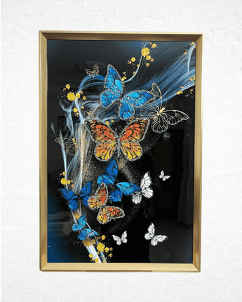 Luxury 3D Crystal Butterfly Wall Art – Framed Elegance - getTohfa.
