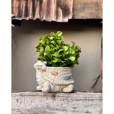 Tortoise Vase Artificial Planter – Unique Home & Office Décor - getTohfa.
