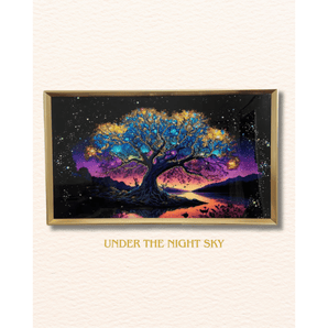 Under the Night Sky - 3D Crystal Art Print - getTohfa.