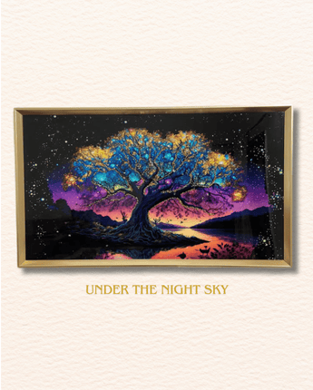 Under the Night Sky - 3D Crystal Art Print - getTohfa.