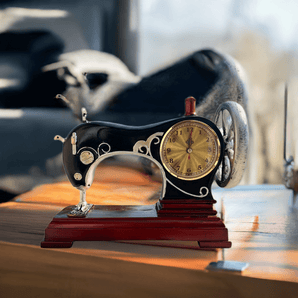 Vintage Sewing Machine Clock - Unique Retro Home Decor - getTohfa.