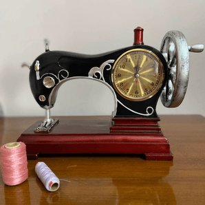 Vintage Sewing Machine Clock - Unique Retro Home Decor - getTohfa.